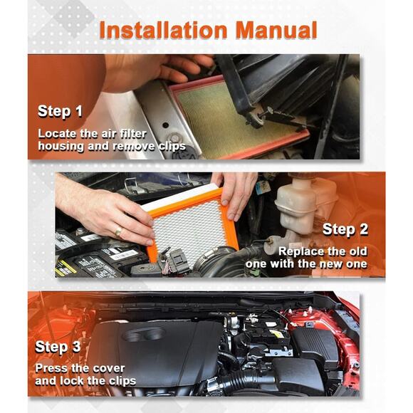 CA10165 Engine Air Filter Replacement for Honda Civic 2006-2011(1.8L), CA4309, C - Picture 6 of 6